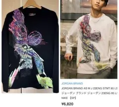 JORDAN BRAND 長袖　グラフィックアートTシャツ　サイズMのサムネイル