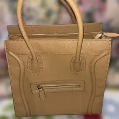 未使用　ラゲージ風ベージュ トートバッグ