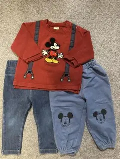 ミッキー 80cm保育園着セット