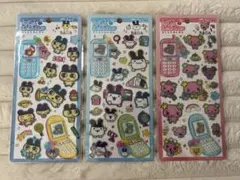 新品　たまごっち　平成ハッピーフォンステッカー　まめっち　みみっち　ふらわっち