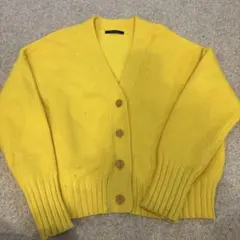 マカフィー　MACPHEE カーディガン イエロー