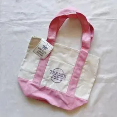 新品[TRADER JOE'S]ミニトートバッグピンク