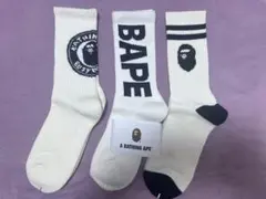 ３点セットアベイシングエイプ BAPE 靴下ソックス