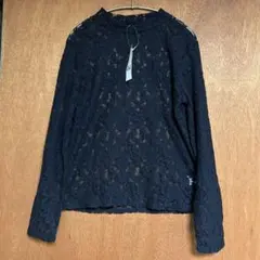 GU 黒レース 長袖カットソー