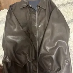 mystic フェイクレザージャケット