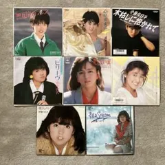7 中森明菜 13枚 スローモーション 難破船 十戒 等 と おまけ デザイヤ