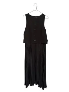 ZARA ブラック ノースリーブ ワンピース M