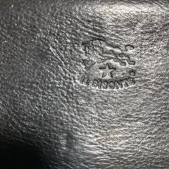 IL BISONTE ブラックレザー長財布