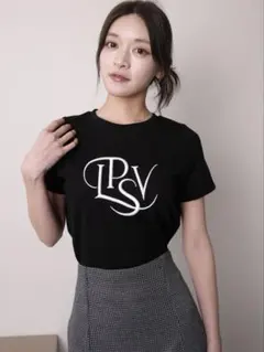 LIP SERVICE カーブロゴTシャツ ブラック リップサービスのサムネイル