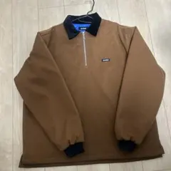 XLARGEブラウン ジップアップジャケット