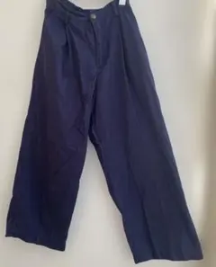 ネイビー　ワイドパンツ♡