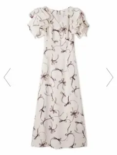 00サイズ Sustainableリボンプリントワンピース snidel