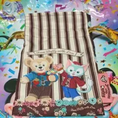 TDS  ダッフィー&ジェラトーニ 巾着