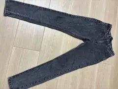 美品　ジーナシス　ジェギンス　ケミカルウォッシュ　ブラック　M