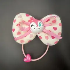 ドキンちゃん　ハート模様リボンヘアゴム