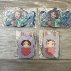 あんさんぶるスターズ　着ぐるみバッジ　アクリルキーホルダー　衣更真緒　4点