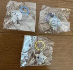 ぷくぷくあわわちゃん カプセルトイ ころんとクリアめじるしチャーム 3点セット