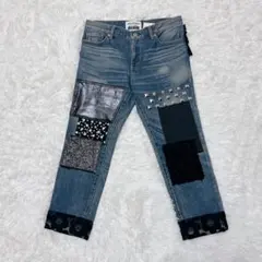 希少✨️ JUNYA WATANABE 異素材 パッチワーク デニムパンツ