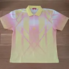 Nittaku チェック柄ポロシャツ　パステルカラー　男女兼用サイズO