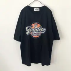 バスクマゼンタ ロゴプリント Tシャツ ブラック フリーサイズ　オーバーサイズのサムネイル