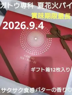 ガトウ専科♡夏花火パイ♡長岡花火♡ギフト箱12枚♡2026.9.11♡即日