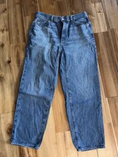 GU デニムパンツ ブルー Lサイズ