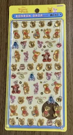 正規品ボンボンドロップシール　ミニ　くまのプーさん
