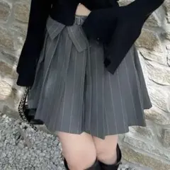 dazzlin ストライププリーツミニスカート　スカパンのサムネイル