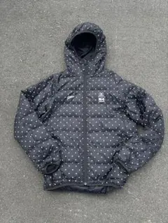 old stussy down jacket ドット柄 水玉 usa製 黒タグ