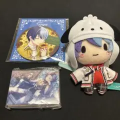プロセカ　ノーブルアート　ジュンブラ　ぬいぐるみ　サンリオ　缶バッジ　青柳冬弥