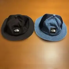 THE NORTH FACE ハット 2点セット (ブラック, デニム)