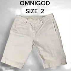 OMNIGOD ホワイト ショートパンツ サイズ2のサムネイル