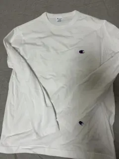 Champion チャンピオン ロングTシャツ 長袖 白 ホワイト L 試着のみ