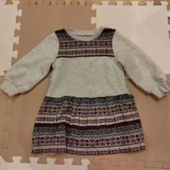 COMME CA ISM 長袖ワンピース 90cm