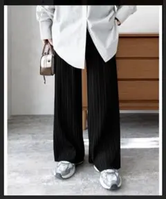 美品♦︎B:MING by BEAMS プリーツイージーパンツ ブラック M