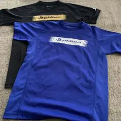 phiten ロゴ入りシャツ 青 黒 2枚セット