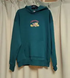 トムとジェリー パーカー 裏起毛　グリーン