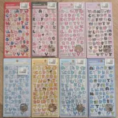 新作 サンリオ ボンボンドロップシール 文字 8種コンプセット