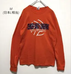 90s ポートアンドカンパニー ロンT オレンジ M バレーボール 古着のサムネイル