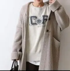 未使用 美品 フレームワーク ニットロングカーディガン35200円