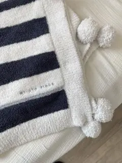 ジェラートピケポンポン付き ブランケット