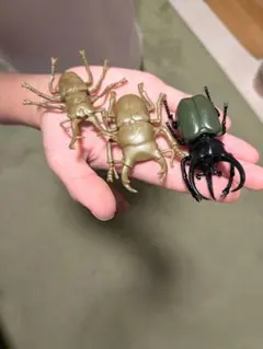 「リアル昆虫フィギュア3体セット カブトムシ クワガタ コレクション」