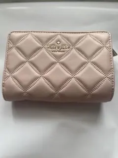 【美品】kate spade ケイトスペード二つ折り財布 ピンク