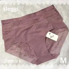 スロギー　ショーツ　Mサイズ　２枚セット　パープル系　新品　匿名配送