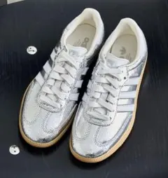 美品【大人気】adidas / アディダス SAMBA OG W シルバー 24