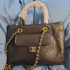 CHANEL ノベルティ 2way ショルダーバッグ キルティング ブラックのサムネイル