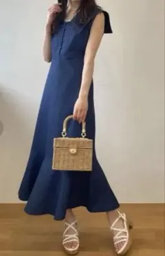 MAJESTIC LEGON セーラーカラーワンピ ース ノースリーブ