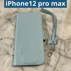 iPhone12 pro maxケース 6.7インチ ブルー