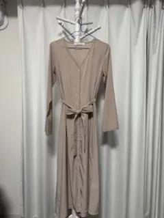 SPIRALGIRL ベージュ シャツワンピース 長袖