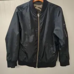 グローバルワーク リバーシブルMA-1 ブラック×カモフラ GLOBALWORK